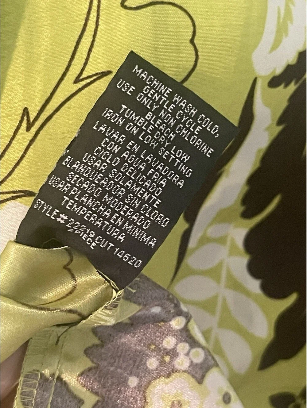 Dana Kay Size 16 Cocktail Neon Green Abstract Floral Dress